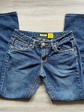 Y2K LEXI Blue Denim Low-Rise Skinny Jeans